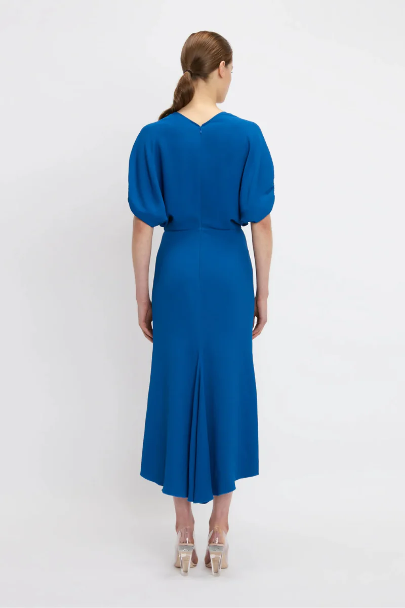Blouson Detail Midi Dress - Image 4