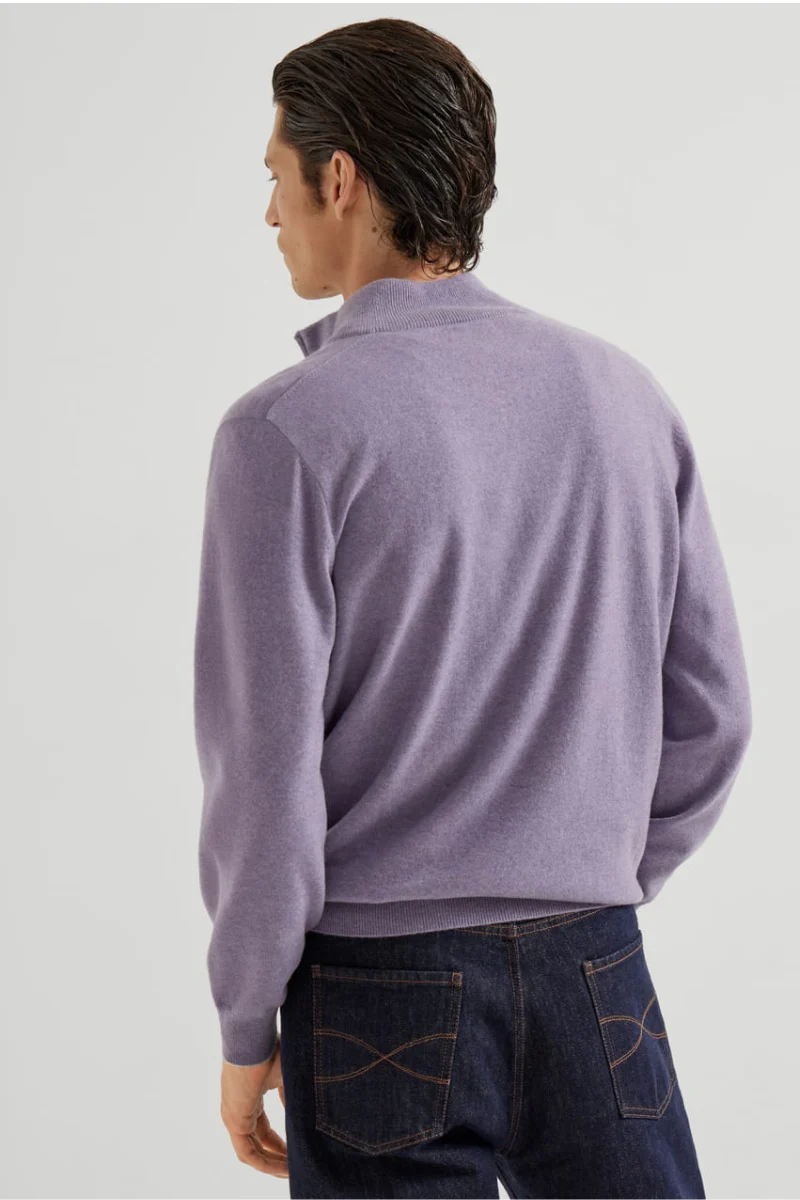 Cashmere Quarter Zip Sweater - Image 3