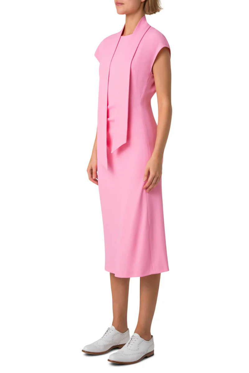 Crêpe Midi Dress - Image 2