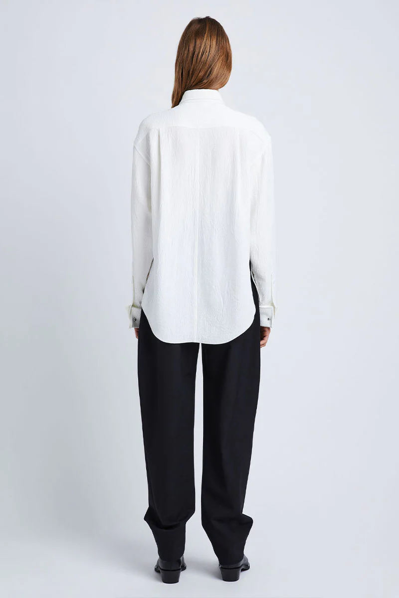 Crushed Matte Satin Shirt - Image 4
