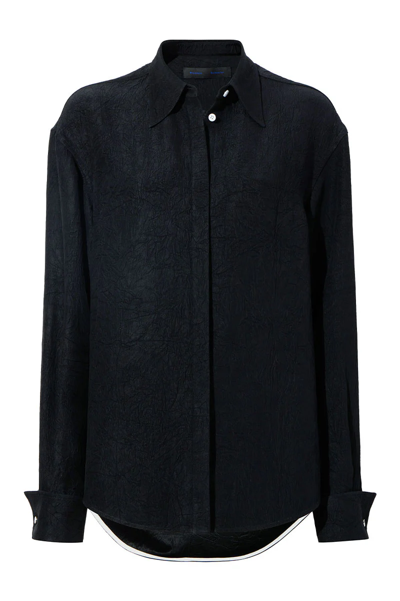 Crushed Matte Satin Shirt - Image 5