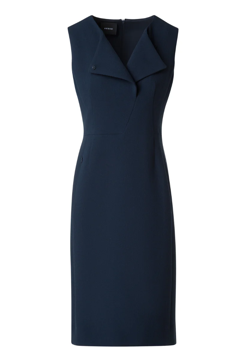 Double-Face Crêpe Sheath Dress - Image 5