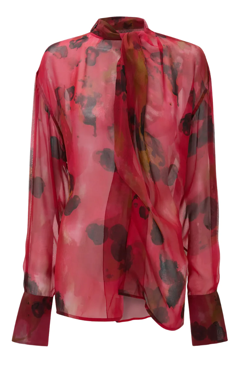 Drape Detail Blouse - Image 4