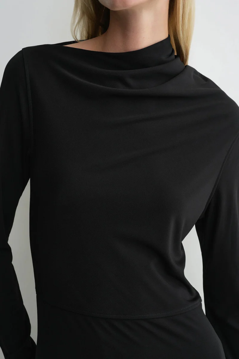 Draped Jersey Dress - Image 3
