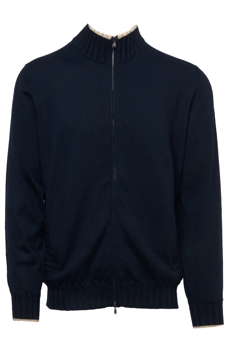 Duvet Cashmere Zip Sweater - Image 2