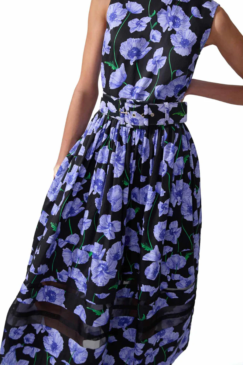 Floral Print Midi Dress - Image 2