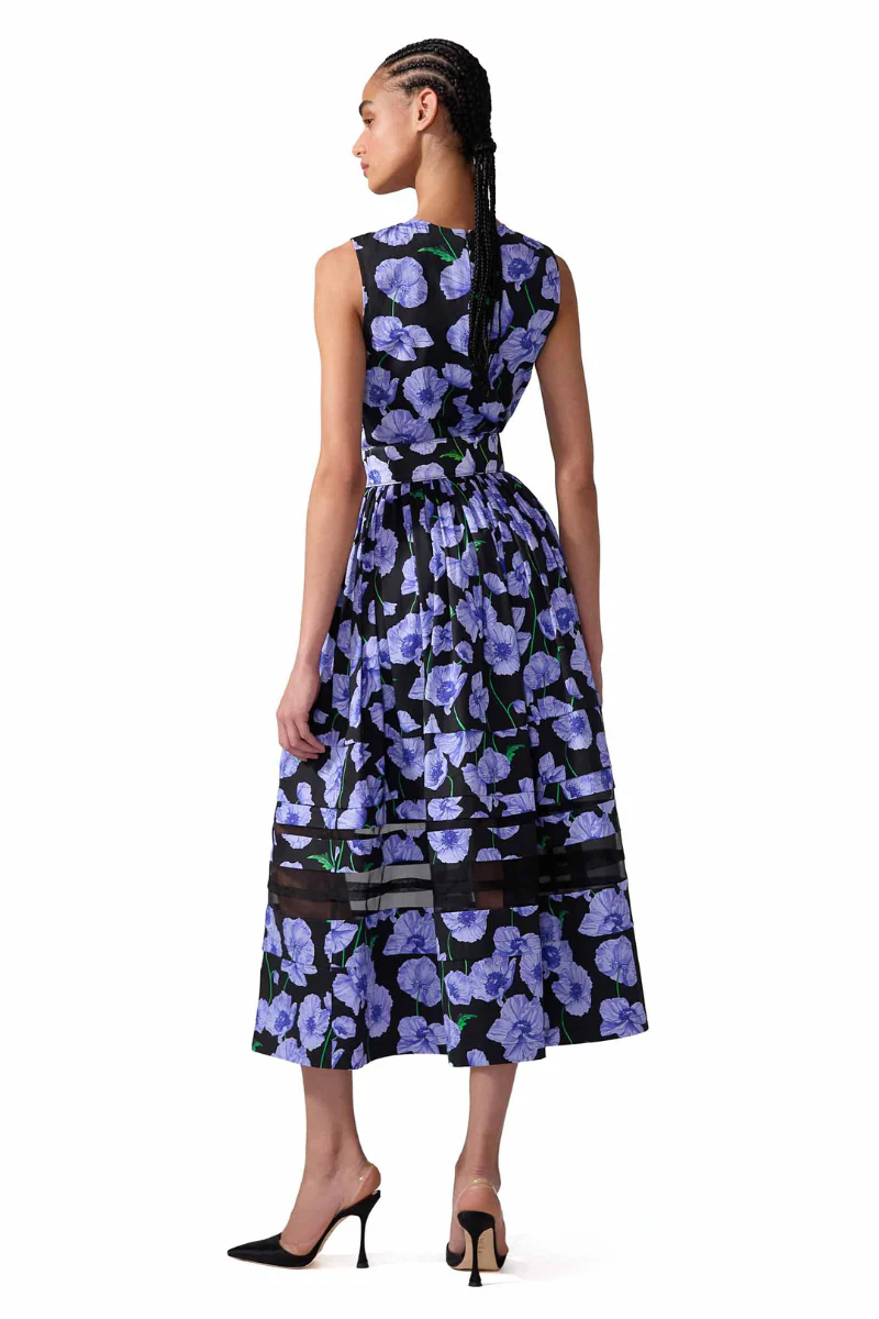 Floral Print Midi Dress - Image 3