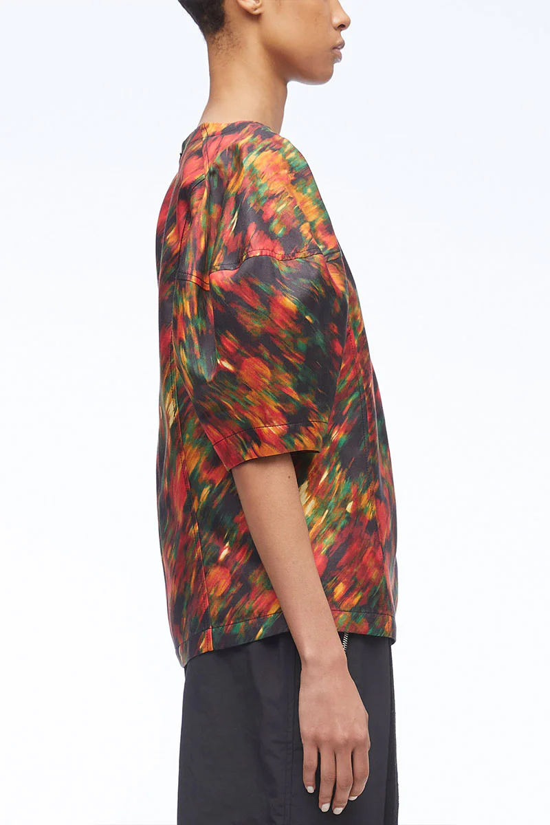 Flowers In Motion Cotton Canvas Top - Image 4