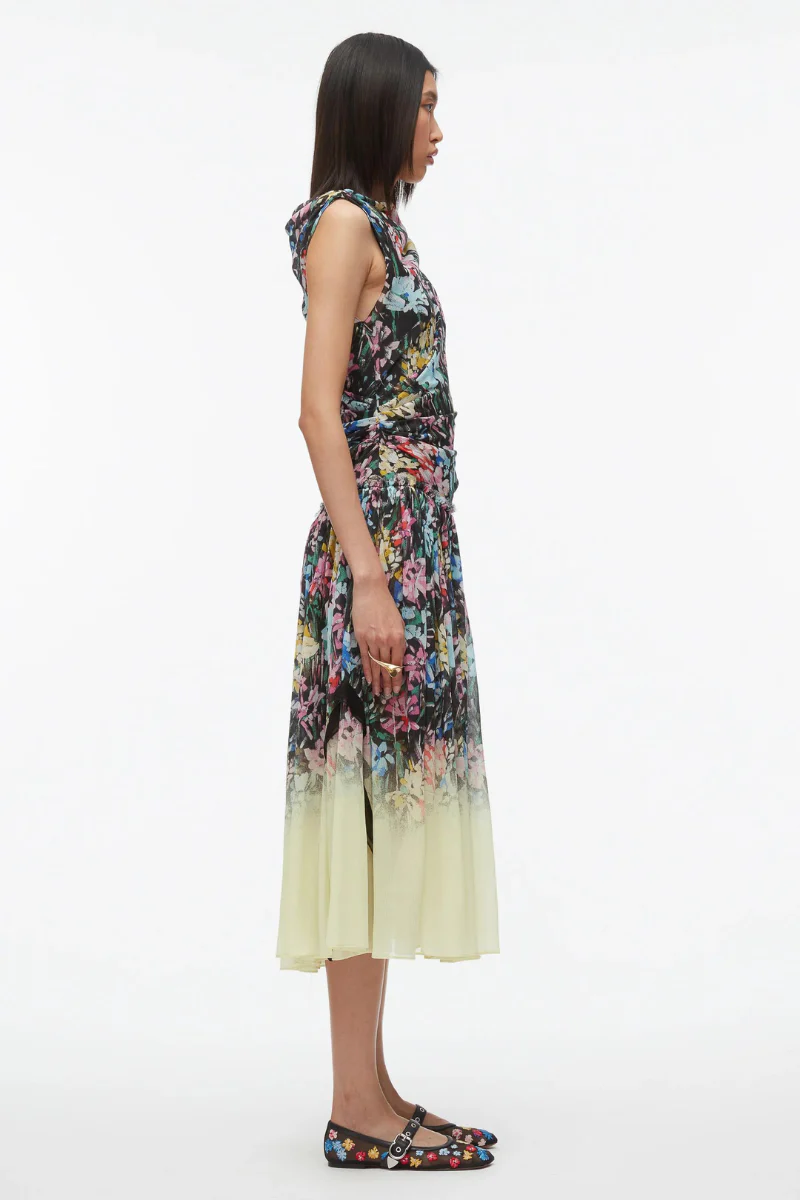 Flowerworks Dégradé Draped Dress - Image 3