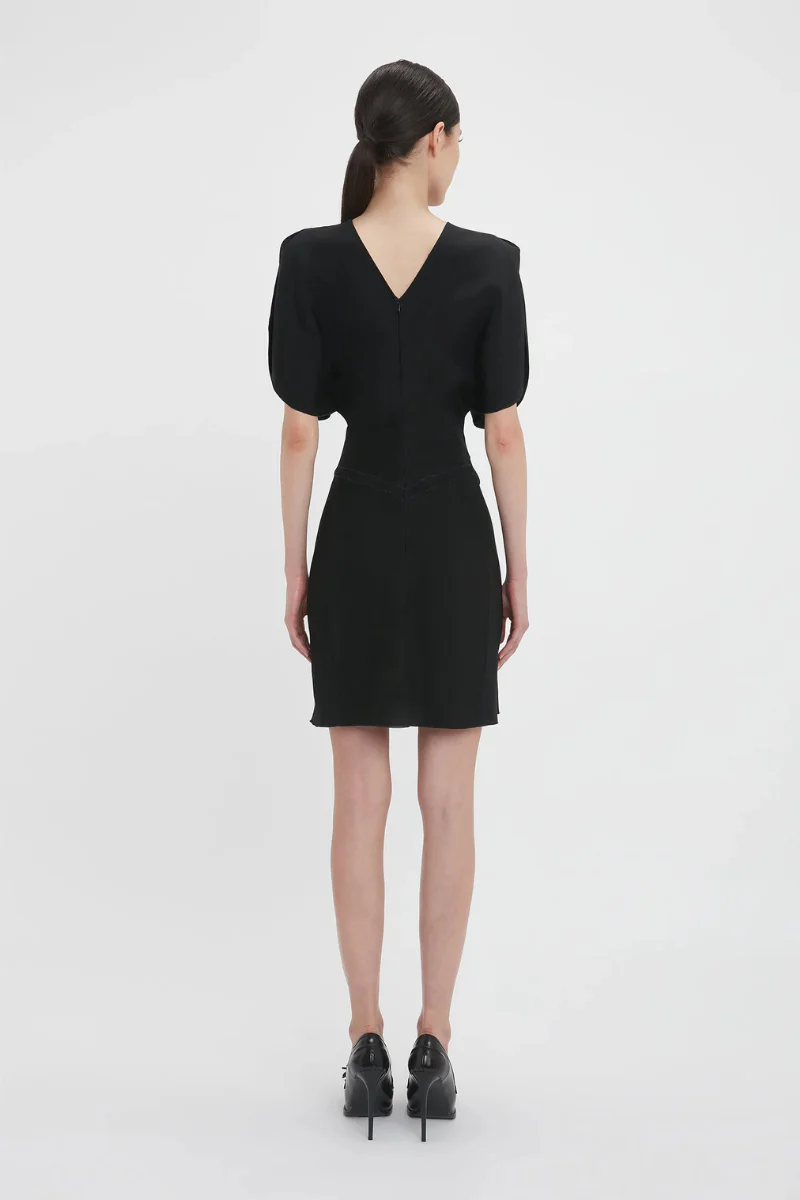 Gathered Waist Mini Dress - Image 8