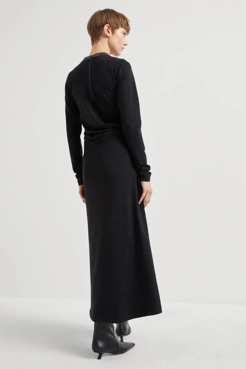 Jersey Draped Dress - Image 4