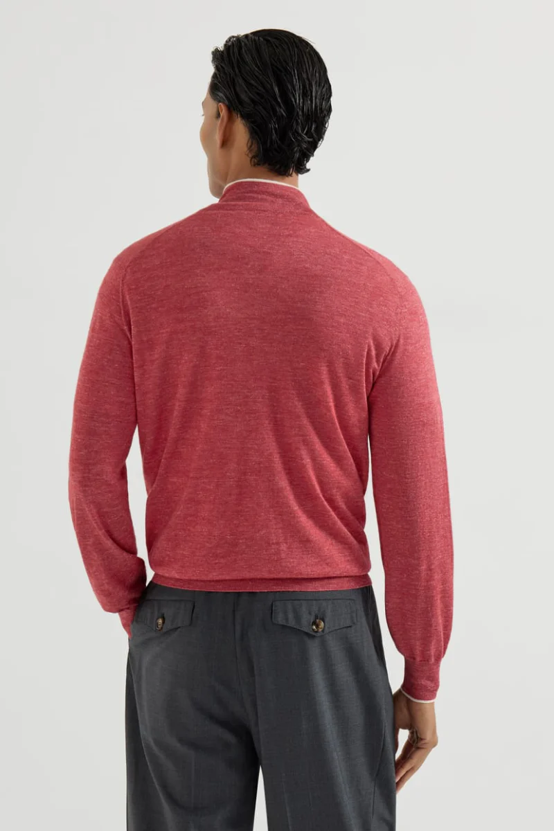 Lightweight 1/4 Zip Sweater - Image 4
