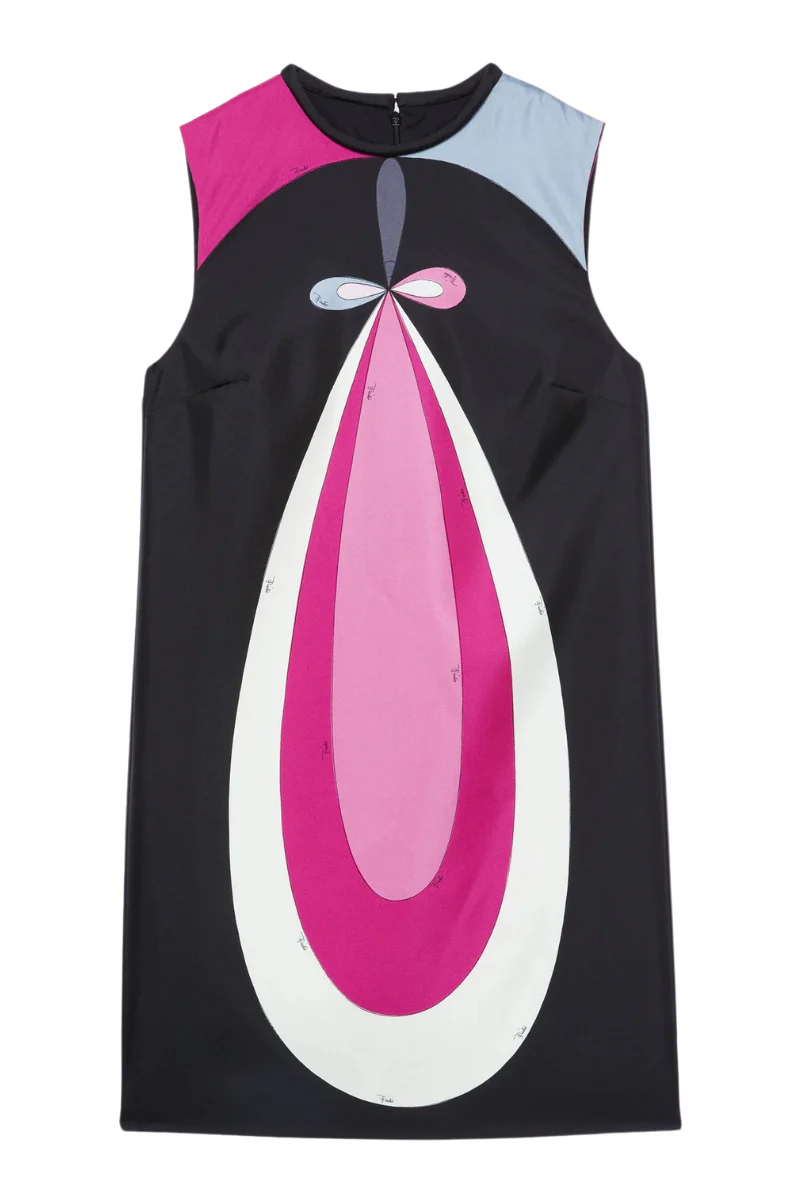 Maddalena Print Twill Mini Dress