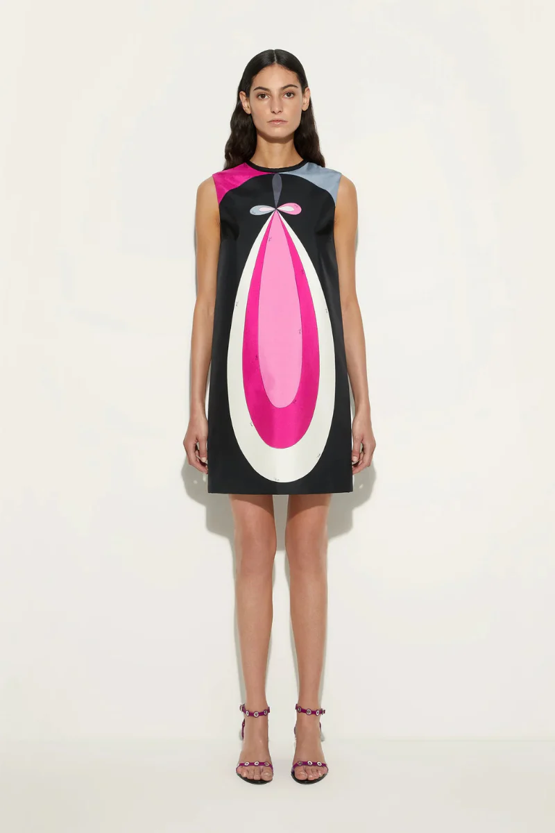 Maddalena Print Twill Mini Dress - Image 2