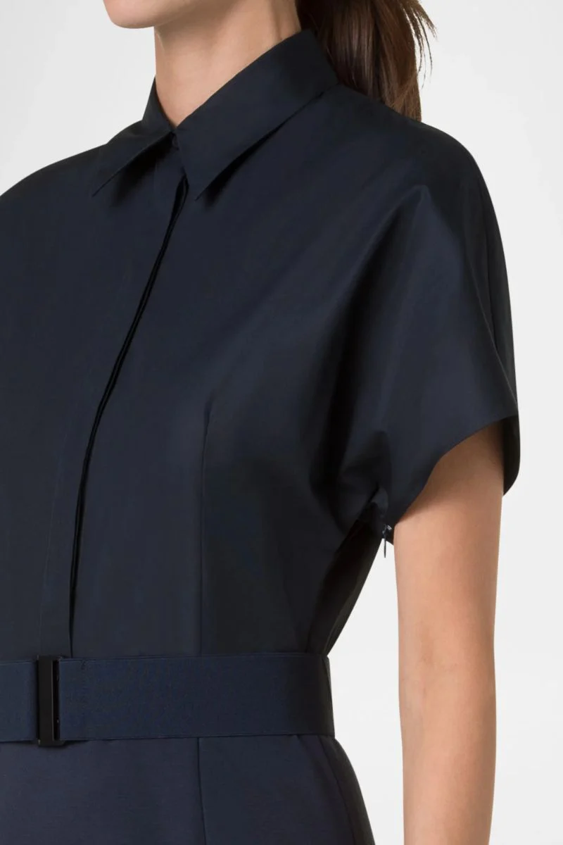 Mixed-Media Shirtdress - Image 4