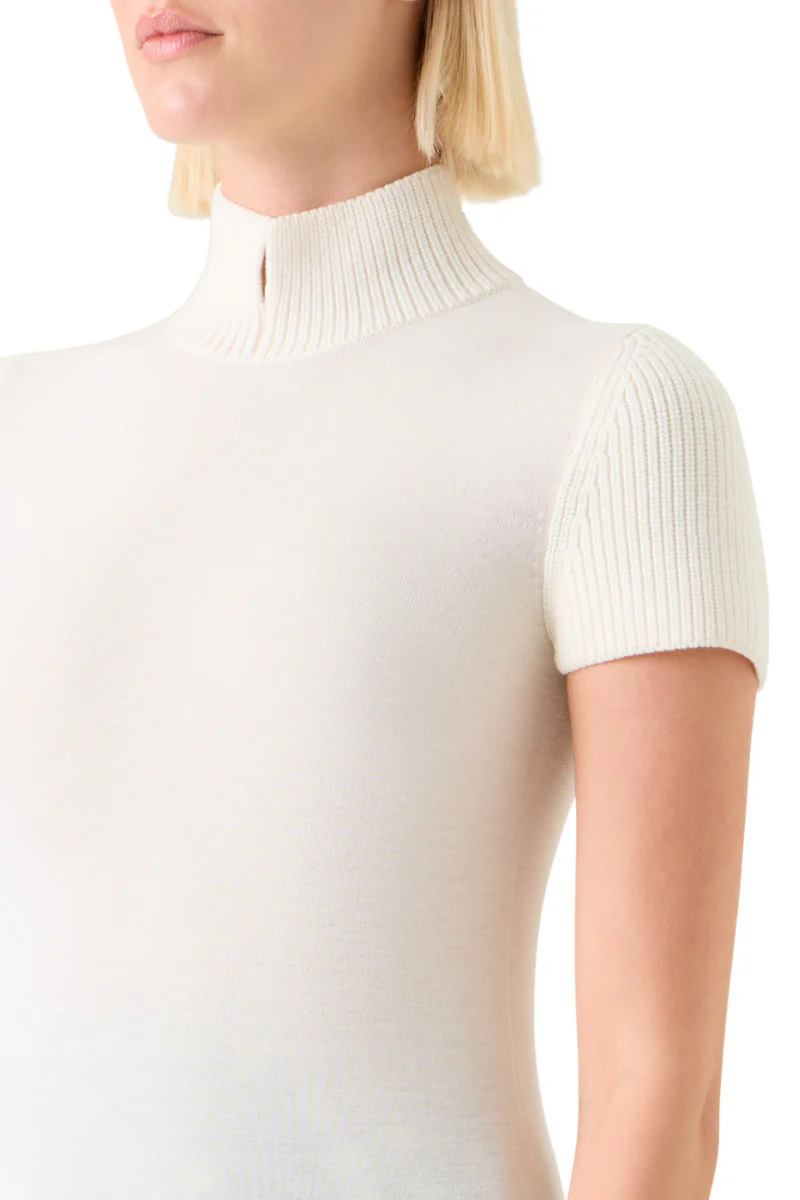 Mock Neck Knit Sweater - Image 3