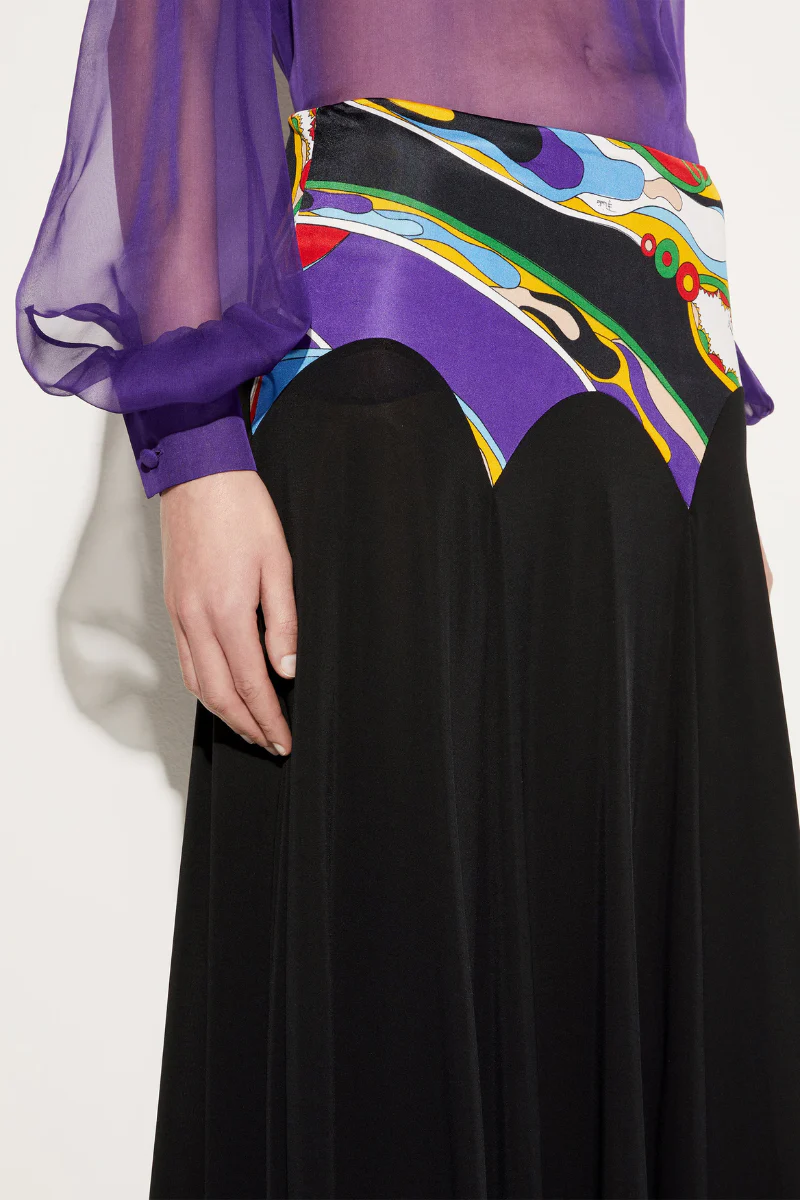 Orchidee Print Skirt - Image 3