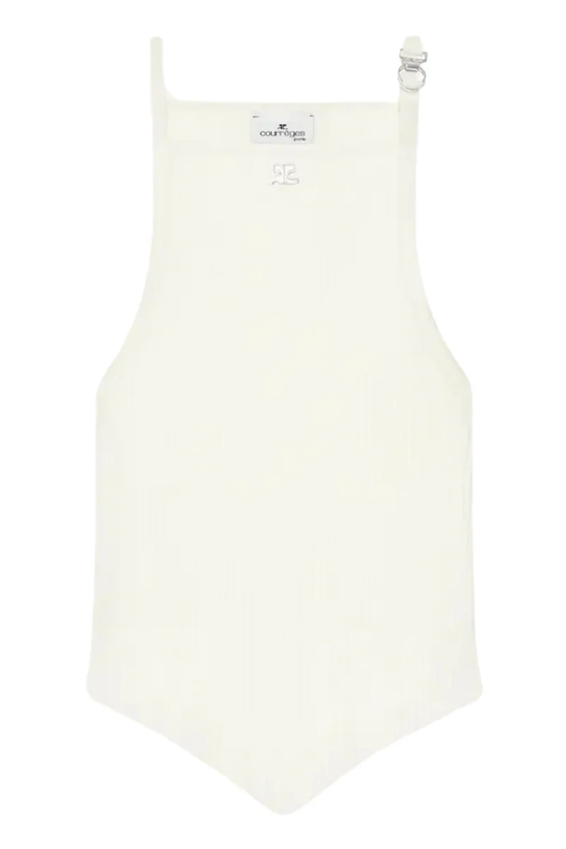 Pointy Buckle Rib Top