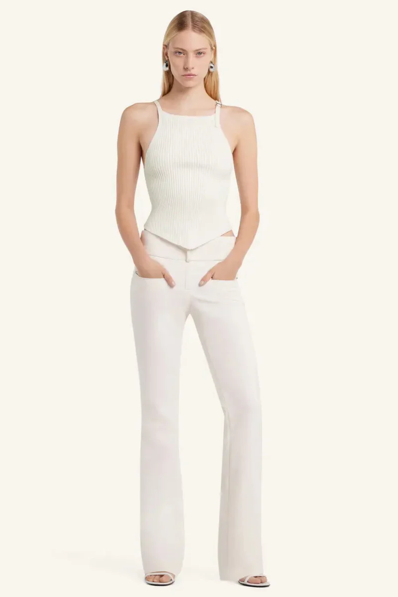 Pointy Buckle Rib Top - Image 2