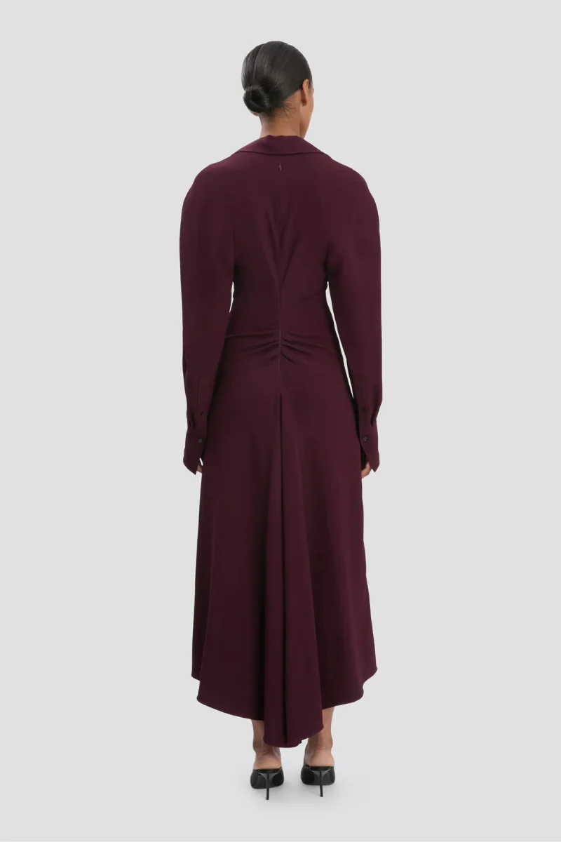 Polo Collar Midi Dress - Image 3