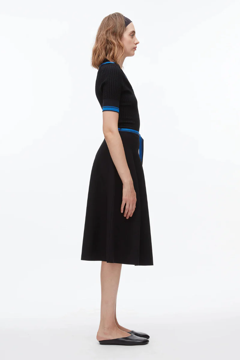 Textured Rib Polo Midi Dress - Image 4