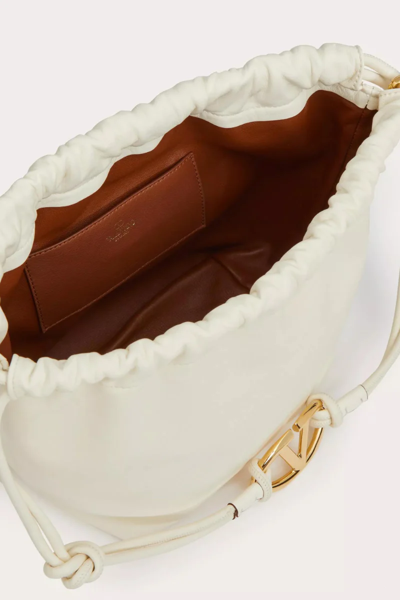 VLogo Pouf Leather Pouch - Image 12