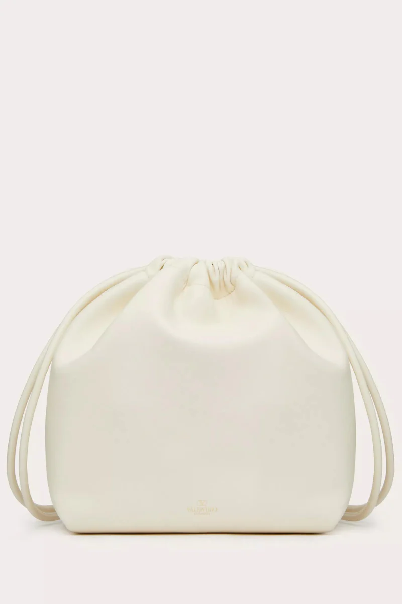 VLogo Pouf Leather Pouch - Image 14
